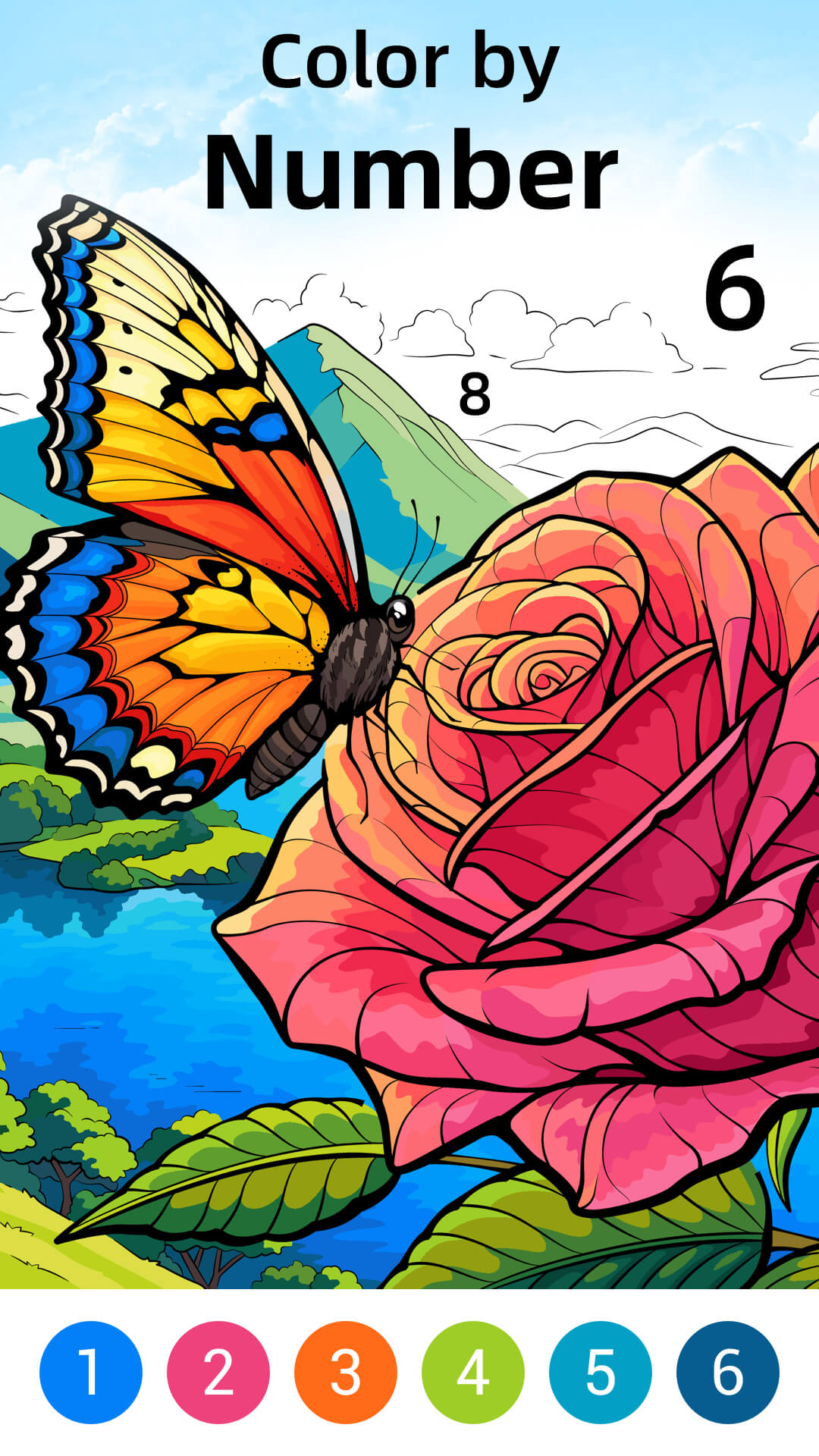 Designed for seniors coloring screen