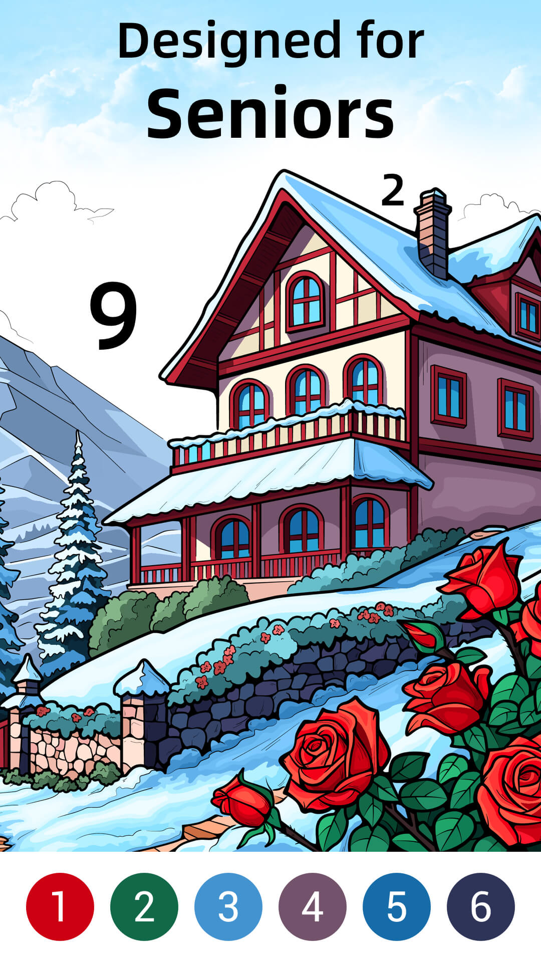 Color by number artwork preview